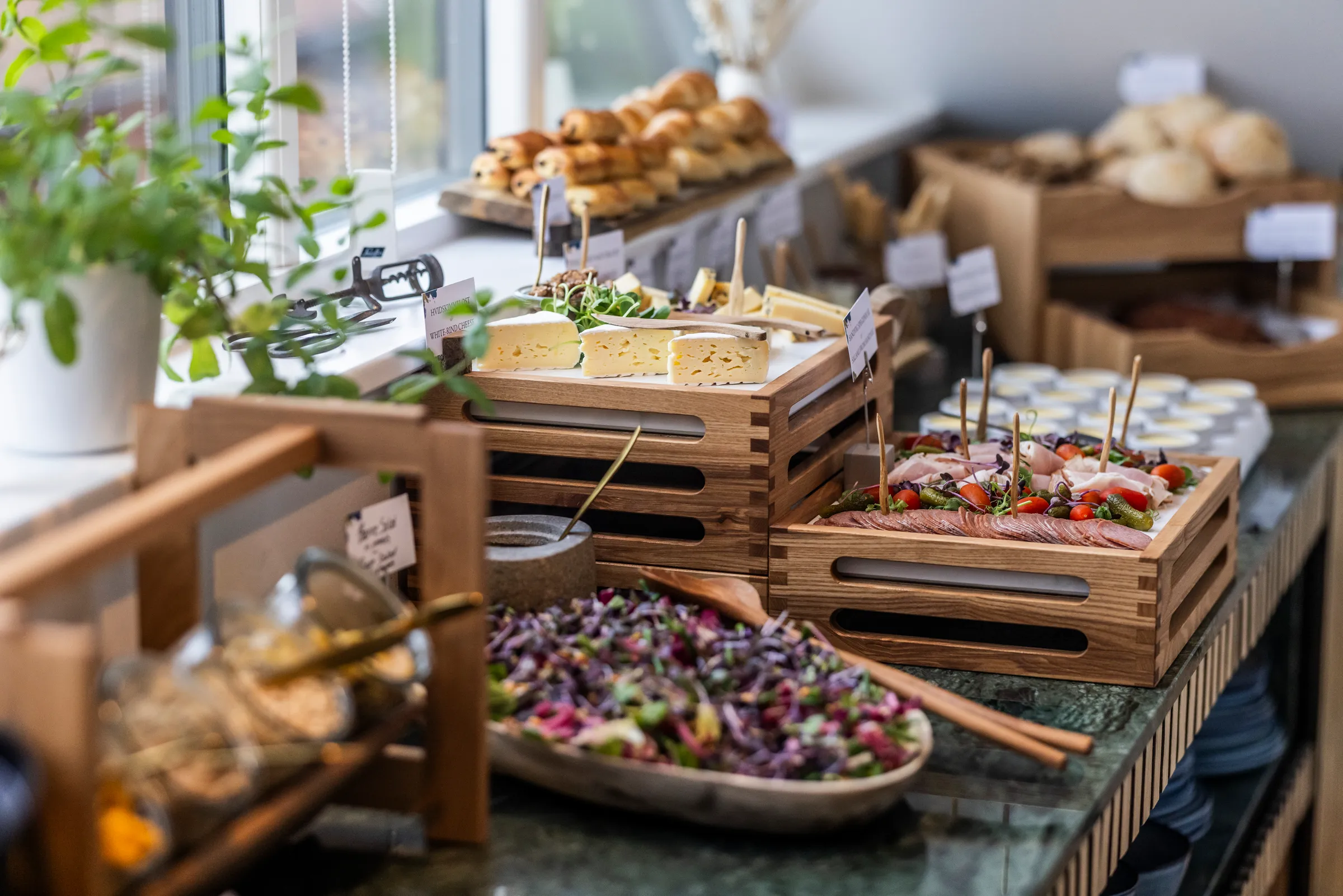 Allinge Badehotel Danish breakfast organic local ingredients Bornholm
