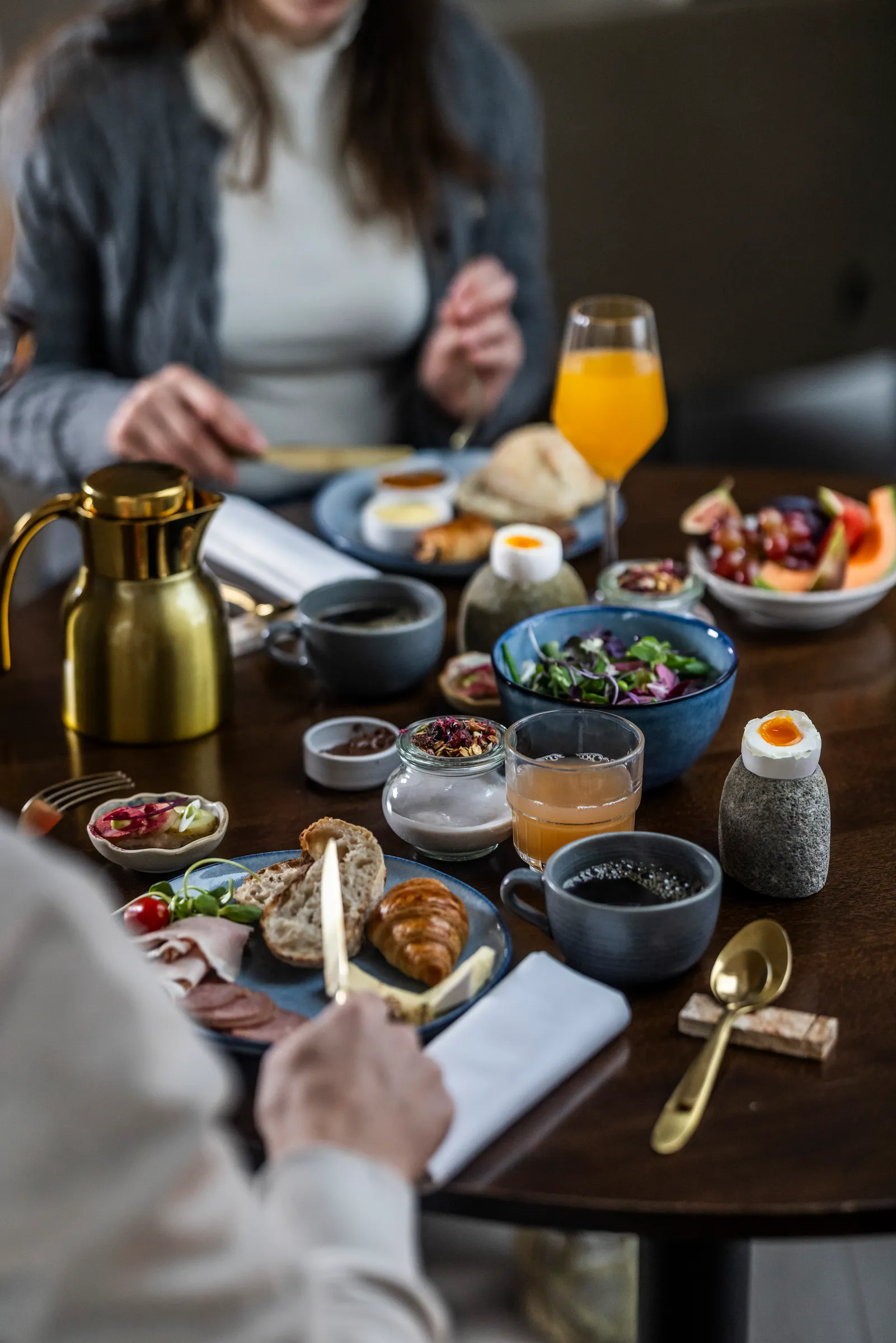 Allinge Badehotel breakfast spread Bornholm