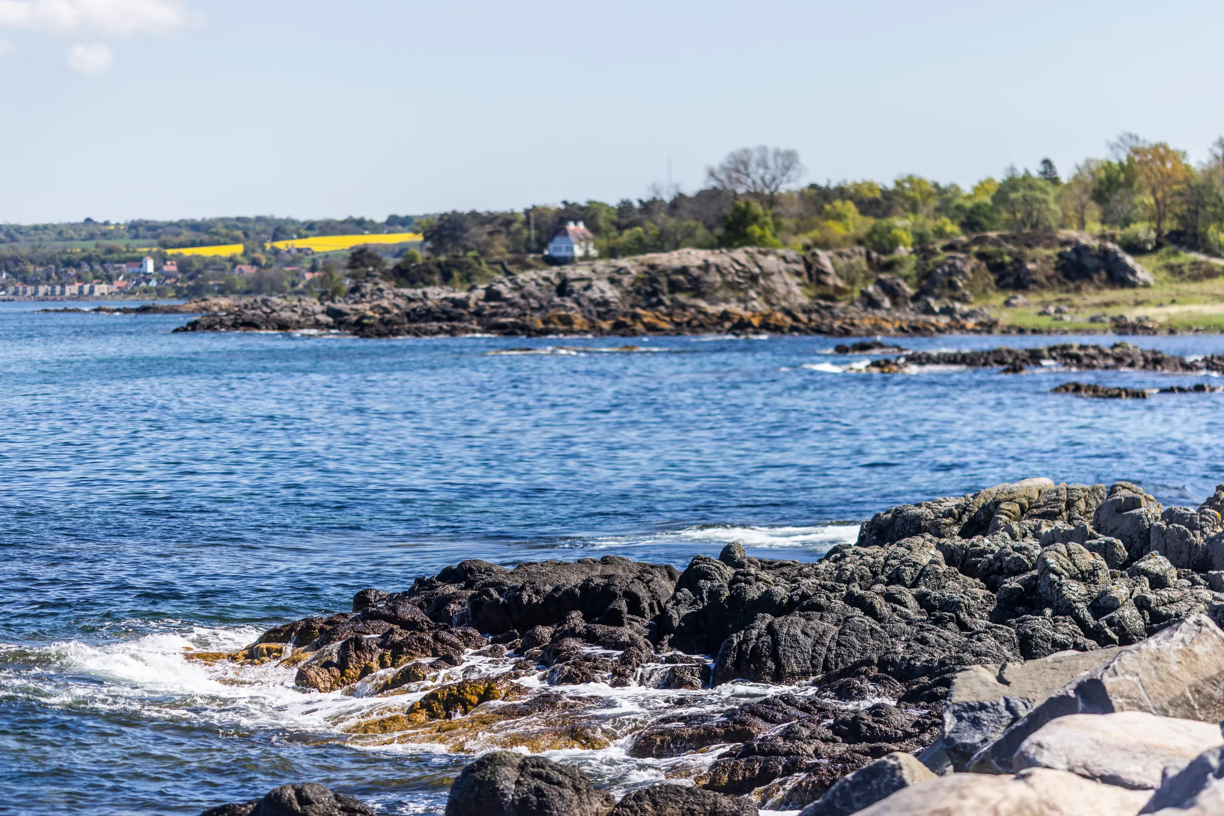 Bornholms klippekyst nær Allinge Badehotel