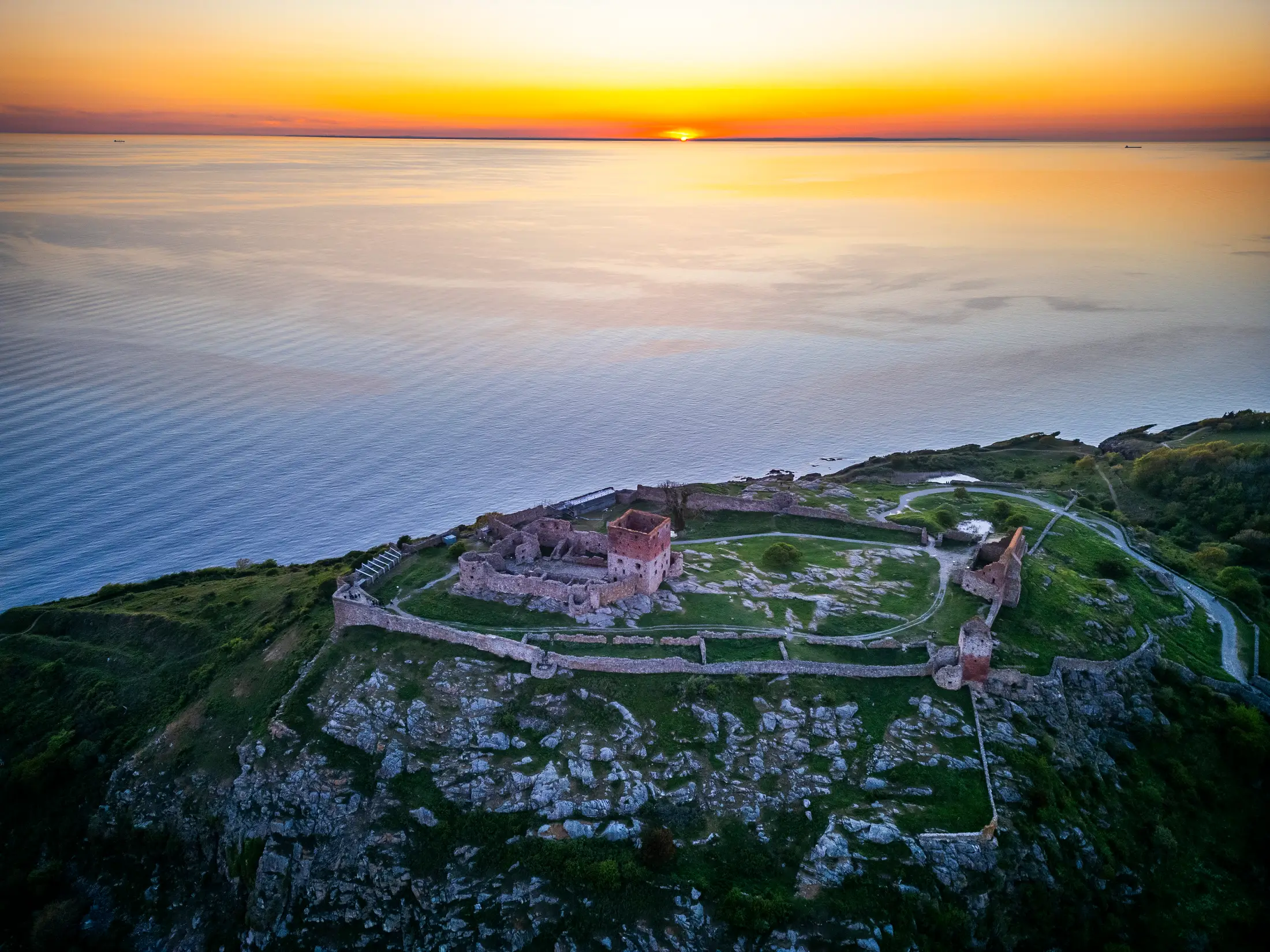 Hammershus castle ruin Bornholm