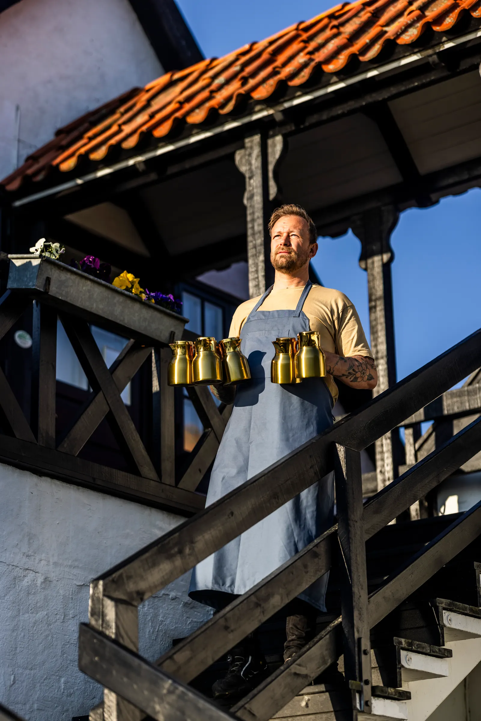 Sommerfest i haven på Allinge Badehotel